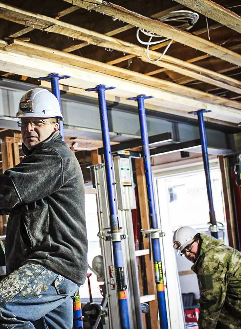 Foundation repair and garage addition